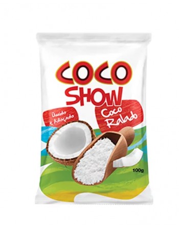 COCO RALADO ÚMIDO ADOÇADO 100G - COCO SHOW/COPRA