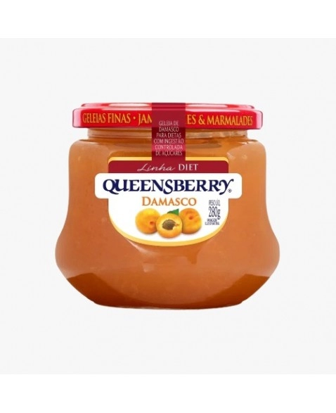 QUEENSBERRY GELEIA DAMASCO DIET 280G