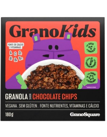 GRANO SQUARE GRANOLA KIDS CHOCOLATE CHIPS 180G