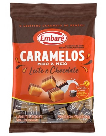 EMBARÉ BALA CARAMELO MEIO/MEIO LEITE CHOCOLATE 150G