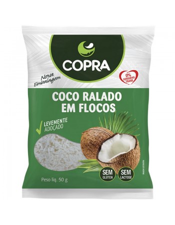 COCO RALADO FLOCADO 50G - COPRA