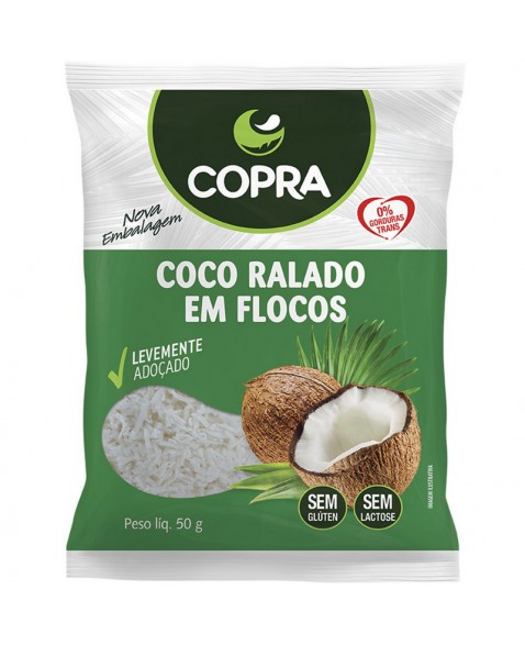 COCO RALADO FLOCADO 50G - COPRA