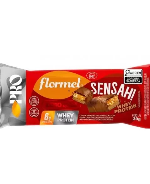 A barra de chocolate com caramelo e amendoim zero açúcar está de cara nova: agora na versão com whey protein! O que já era sensa
