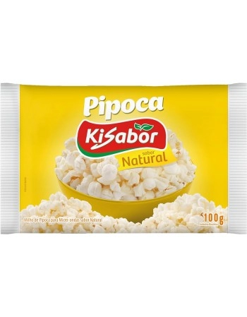 KISABOR PIPOCA MICROONDAS NATURAL 100G