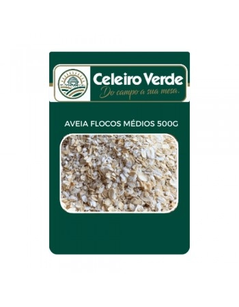 AVEIA EM FLOCOS MÉDIOS 500G - CELEIRO VERDE