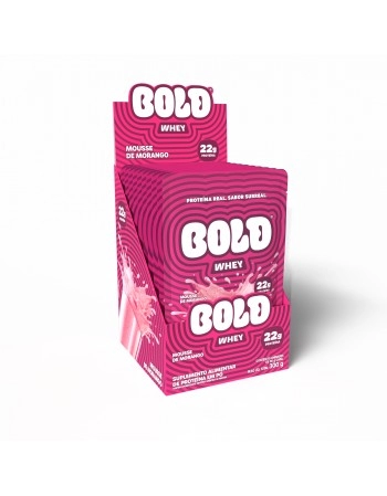 BOLD WHEY DE MOUSSE DE MORANGO DP 10X30G