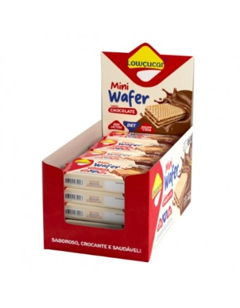 MINI WAFER CHOCOLATE ZERO DP 20X22G - LOWÇÚCAR