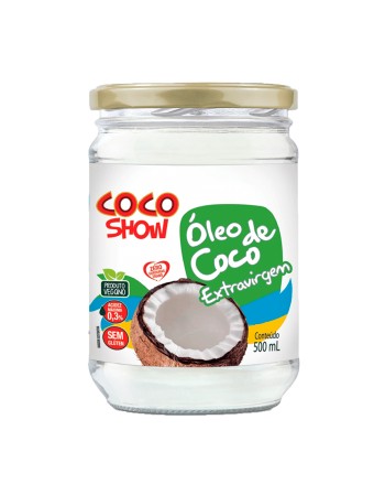 ÓLEO COCO EXTRAVIRGEM 500ML - COCO SHOW/COPRA