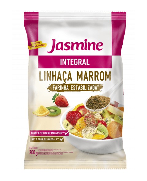 FARINHA LINHAÇA MARROM INTEGRAL 200G - JASMINE
