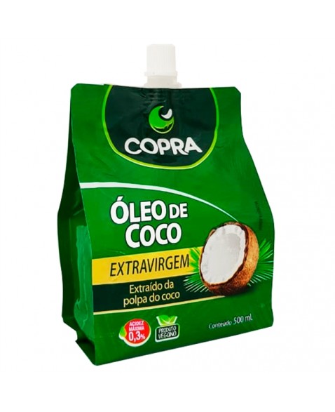 ÓLEO DE COCO EXTRAVIRGEM POUCH 500ML - COPRA